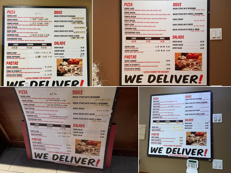 Vancouver Veggie Pizza Menu