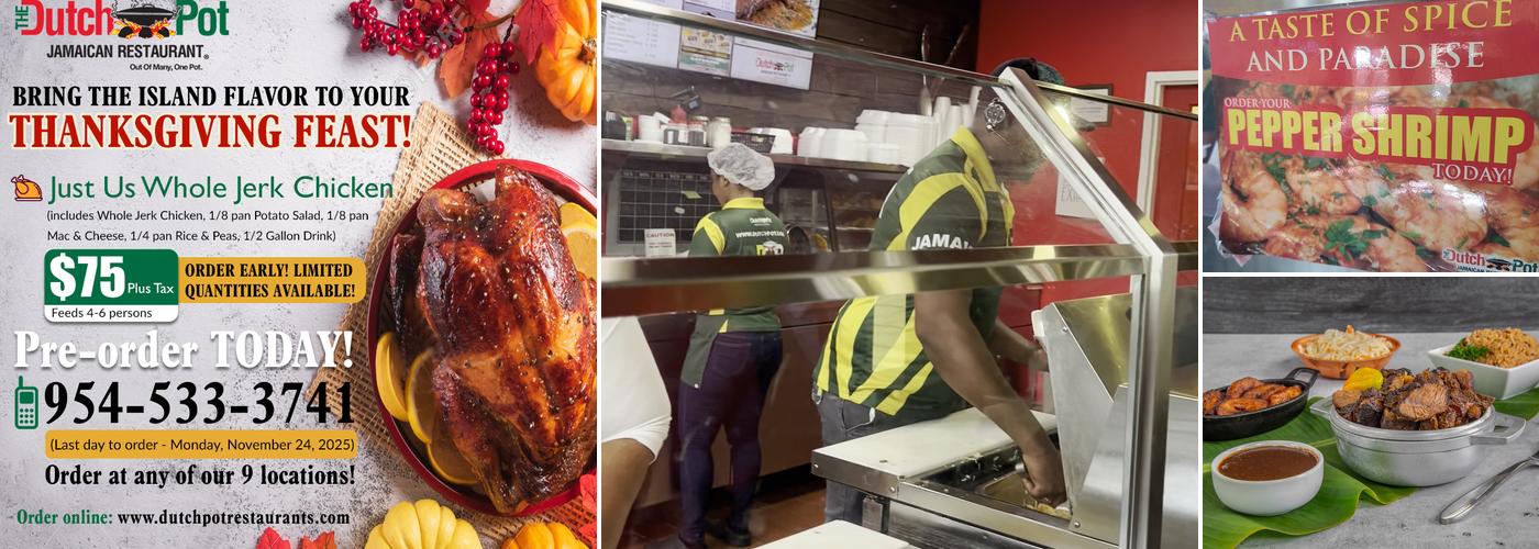 Dutch Pot Restaurant - Miami Gardens Menu