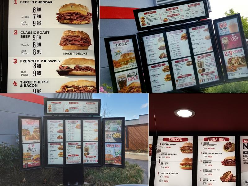 Arby's Menu