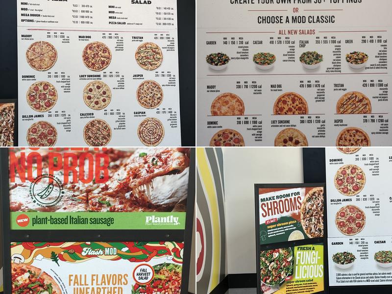 MOD Pizza Menu