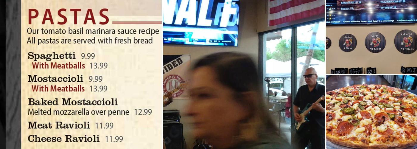 Tony Pepperoni Pizzeria Menu