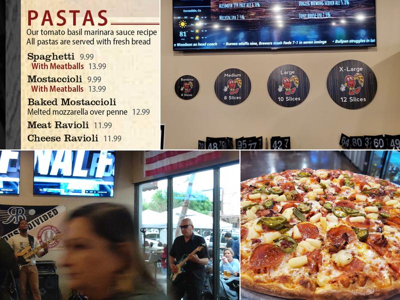 Tony Pepperoni Pizzeria Menu