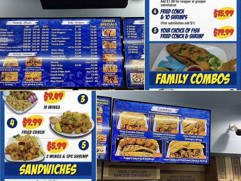 Hook Fish And Chicken Menu