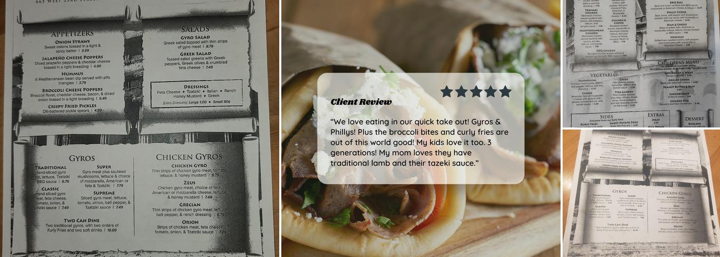 Gyro Cafe Menu