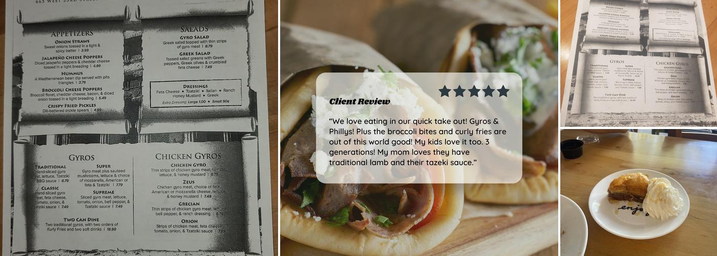 Gyro Cafe Menu