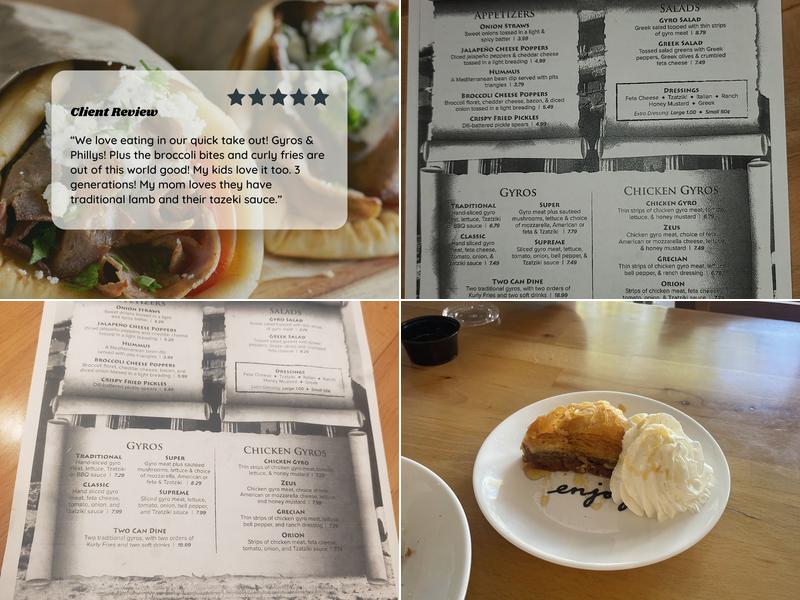 Gyro Cafe Menu