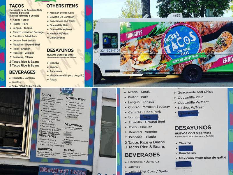 Inches Tacos South Elgin Menu