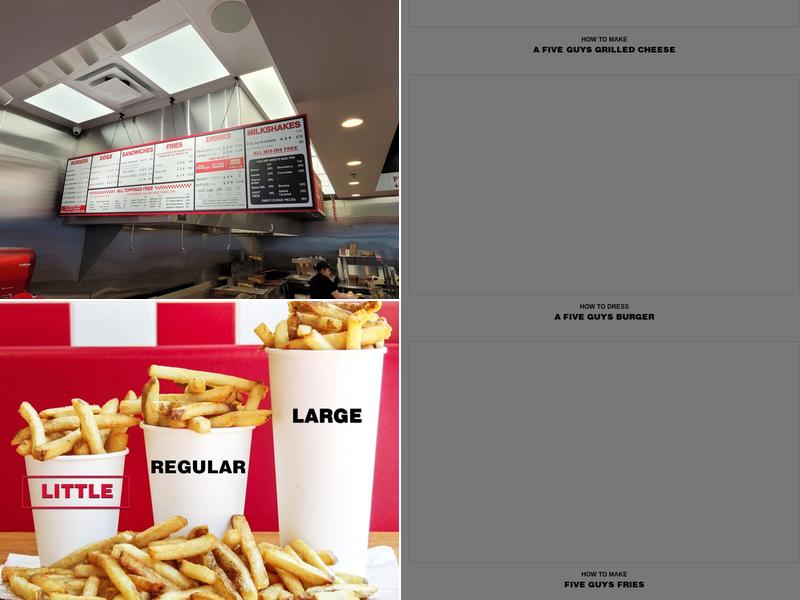 Five Guys Menu