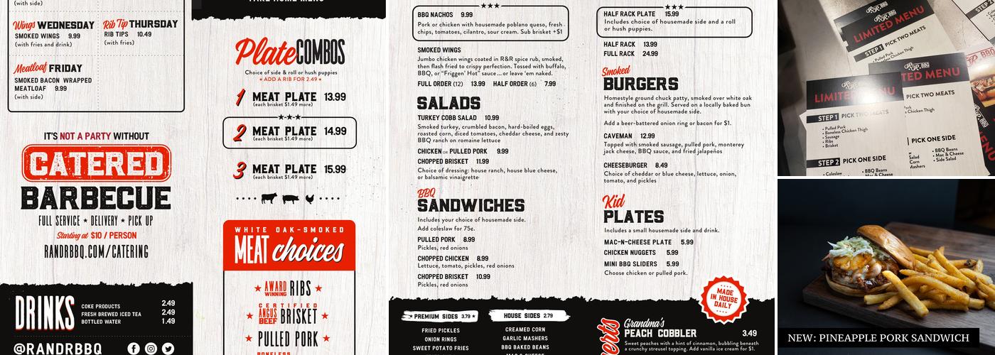 R&R BBQ Menu