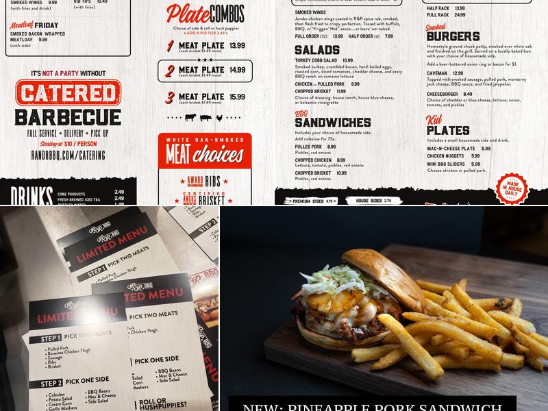 R&R BBQ Menu