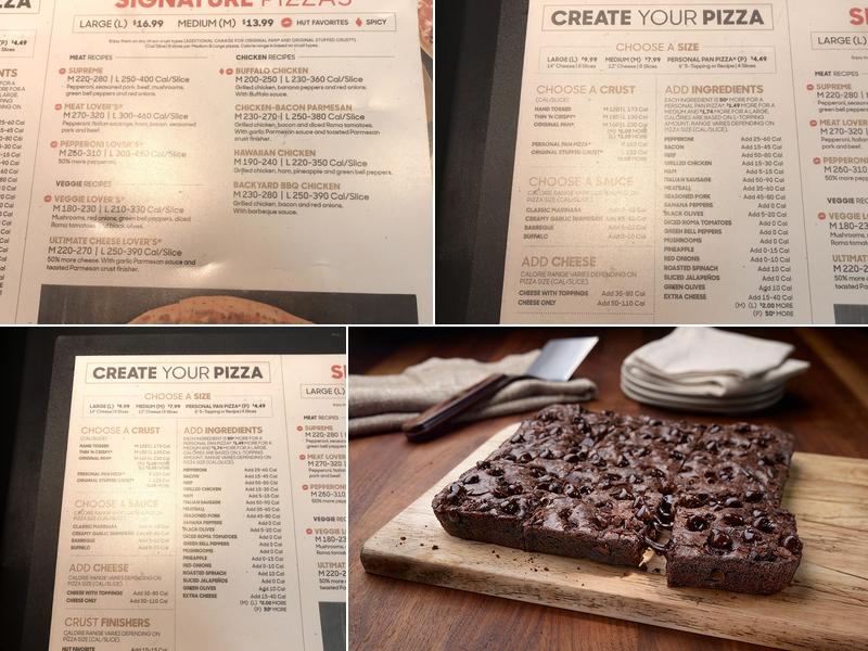 Pizza Hut Menu