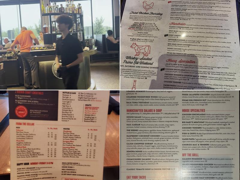 Red Door Woodfired Grill Menu