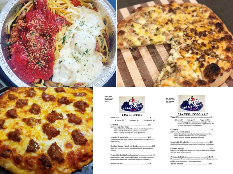 Tally-Ho To Go Menu