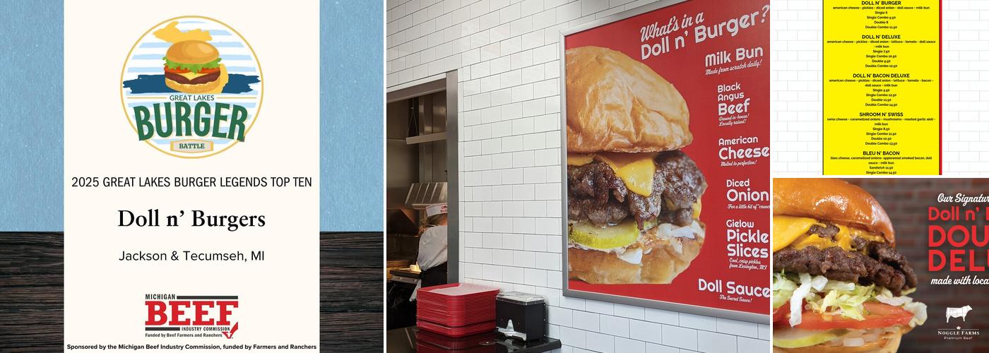 Doll n' Burgers - Jackson Menu