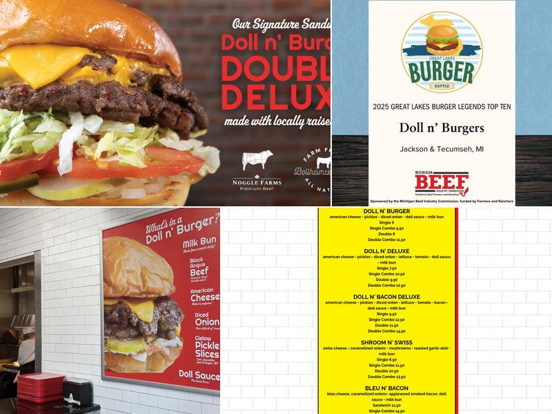 Doll n' Burgers - Jackson Menu