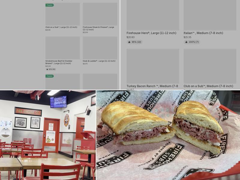 Firehouse Subs Sarnia Menu