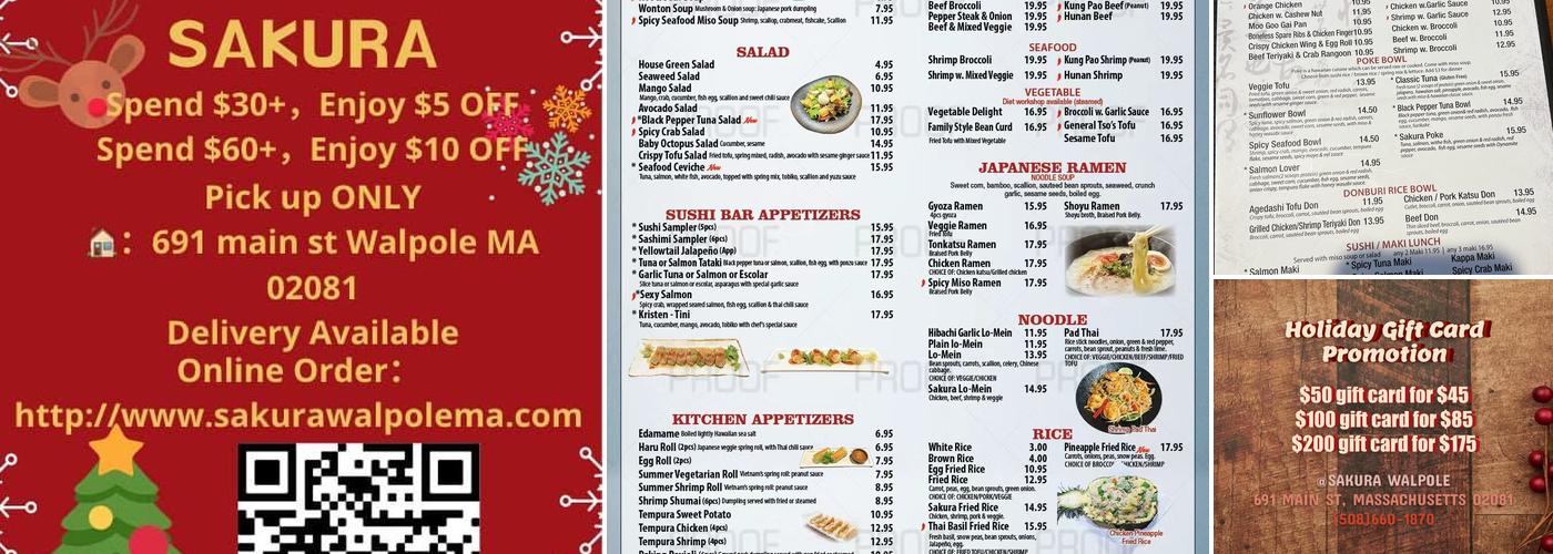 Sakura Menu
