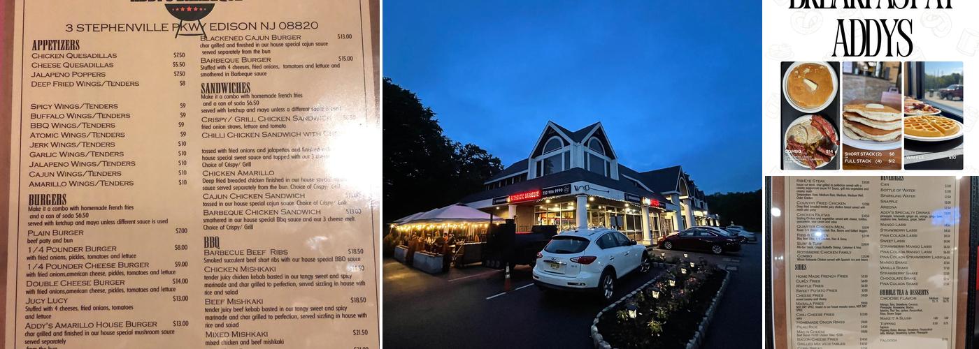 Addy's Barbeque Edison Menu