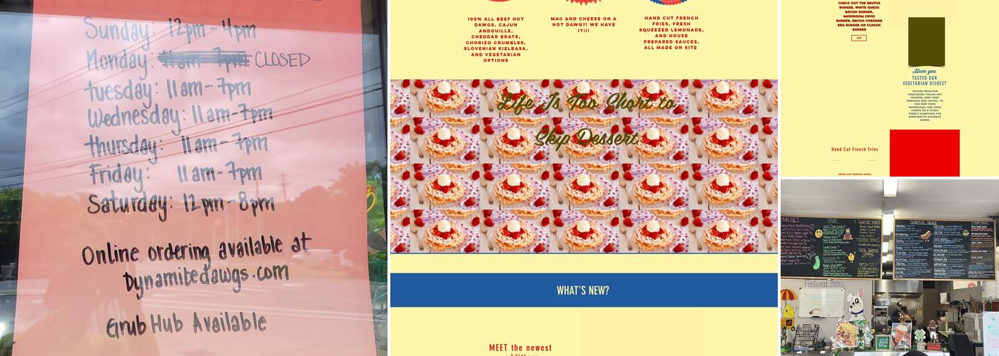 Dynamite Dawgs Menu