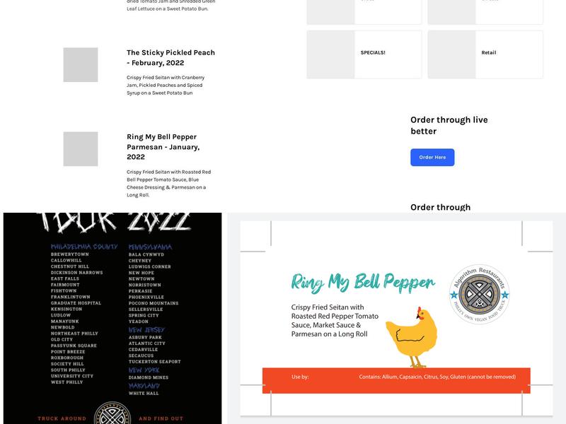 Algorithm Restaurants Menu