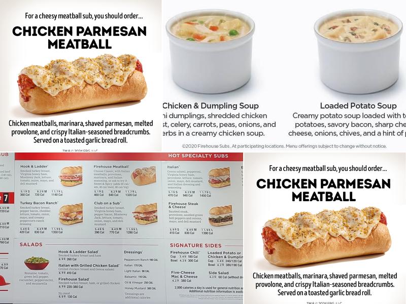 Firehouse Subs Horn Rapids Menu