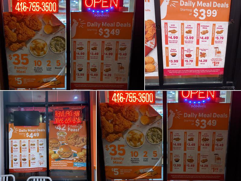 Popeyes Louisiana Kitchen Menu
