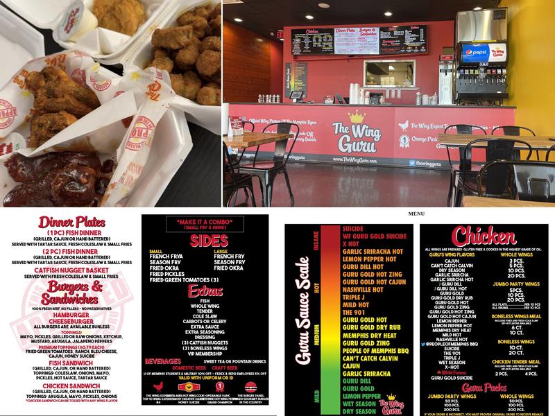 The Wing Guru Menu