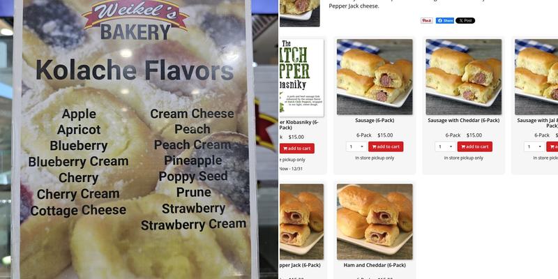 Weikel's Bakery Menu