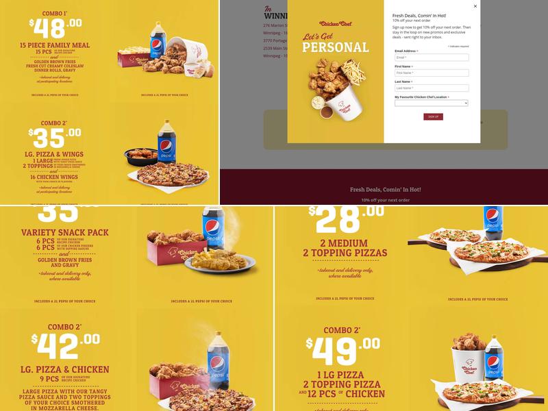 Arborg Chicken Chef Menu