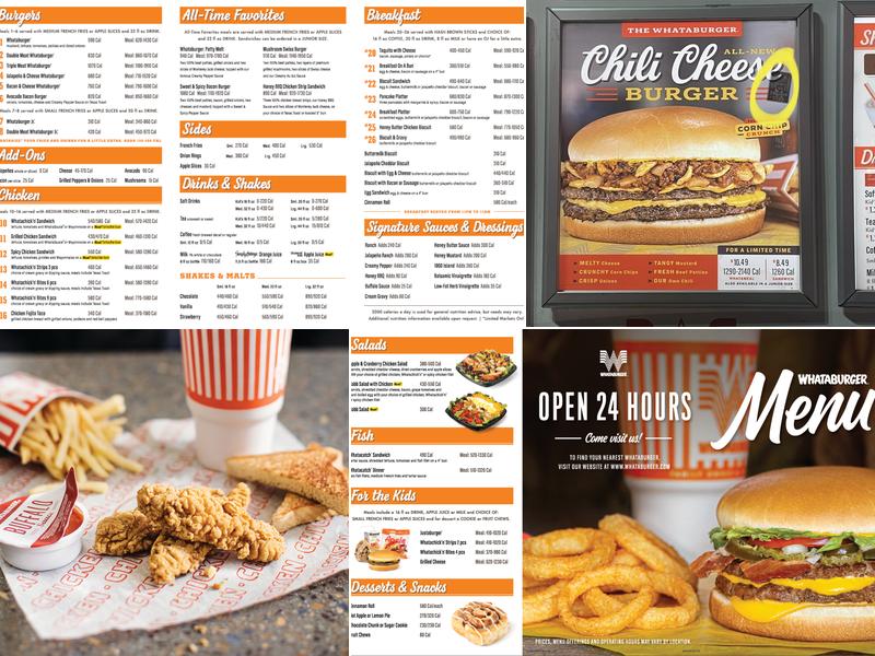 Whataburger Menu
