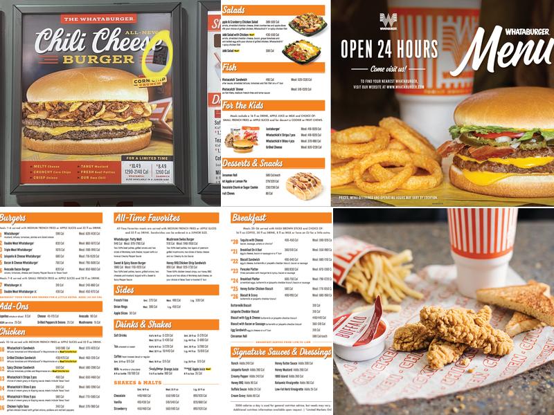 Whataburger Menu