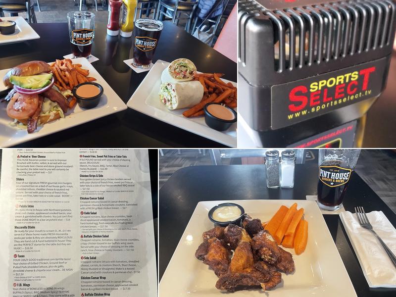 Pint House Burgers & Brews Menu