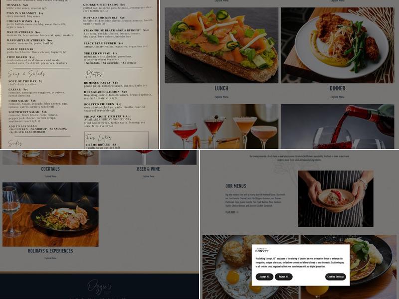 Oggie's Kitchen & Bar Menu