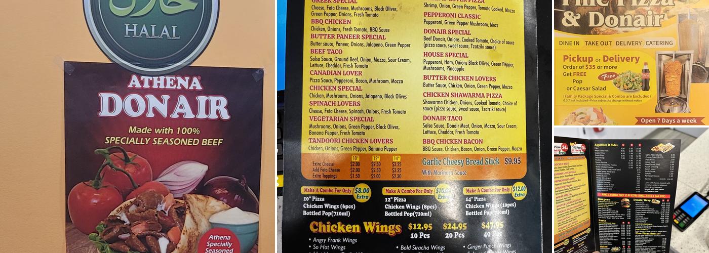 Fine Pizza And Donair Menu