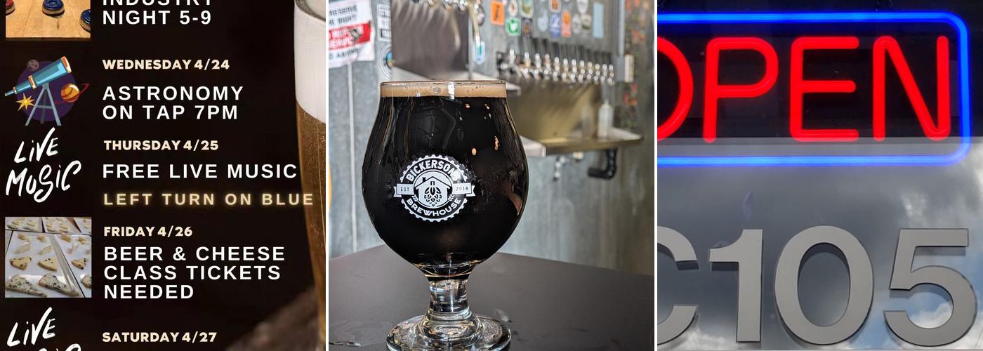 Bickersons Brewhouse Menu