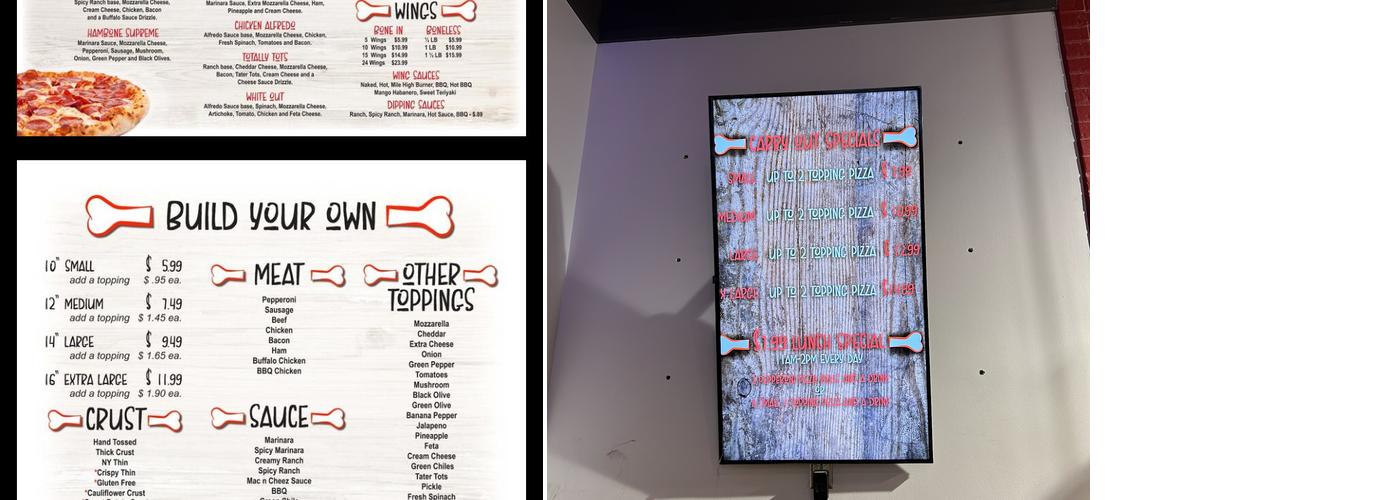 Hambone's Pizza - Laramie Menu