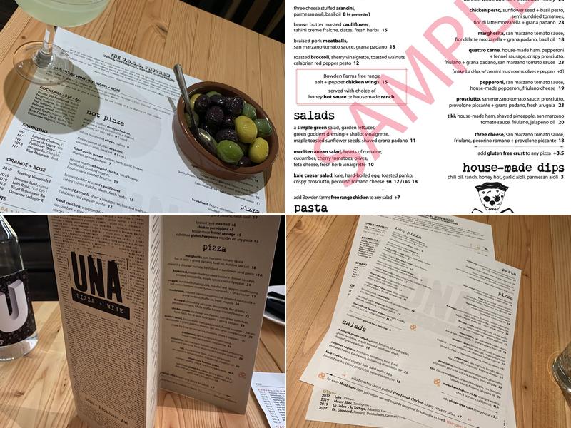 UNA pizza + wine - Broadcast Menu