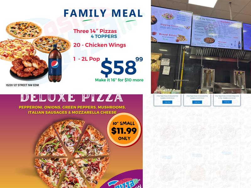 Cosmic Pizza and Donair Menu