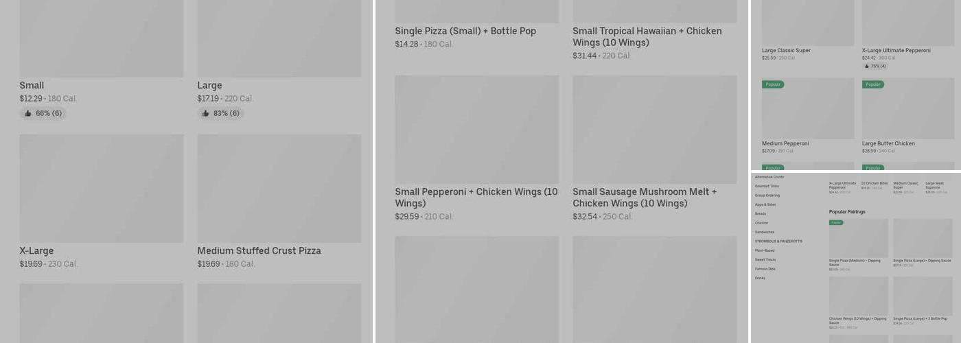Pizza Pizza Menu