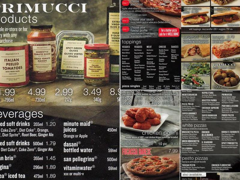 Pizza Nova Menu