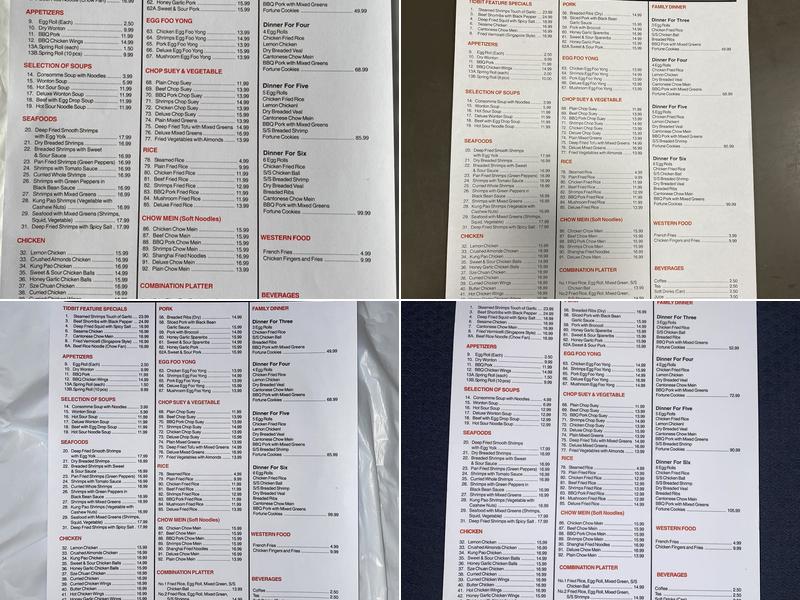 Tidbit Restaurant Menu