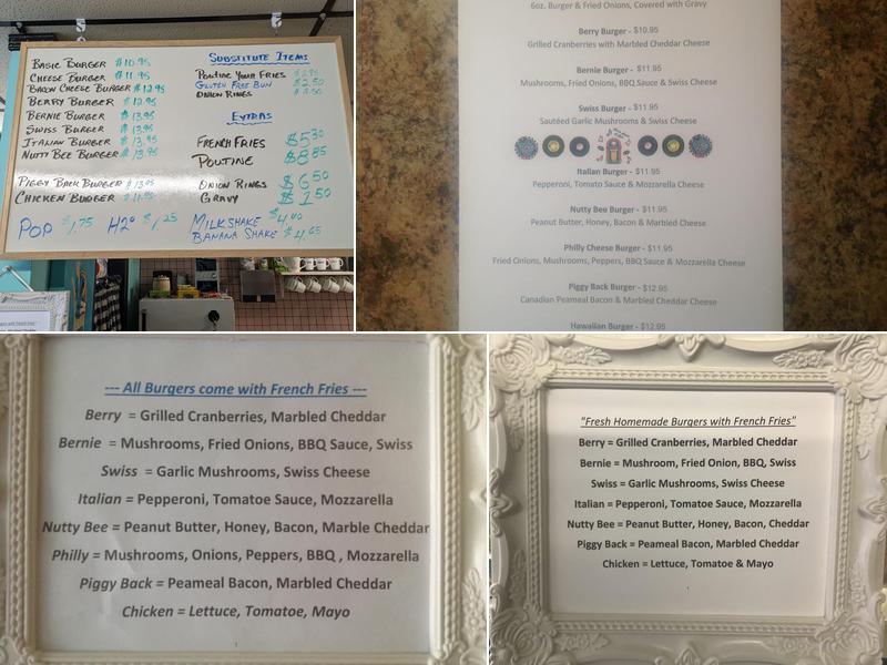 Cravin A Burger Menu