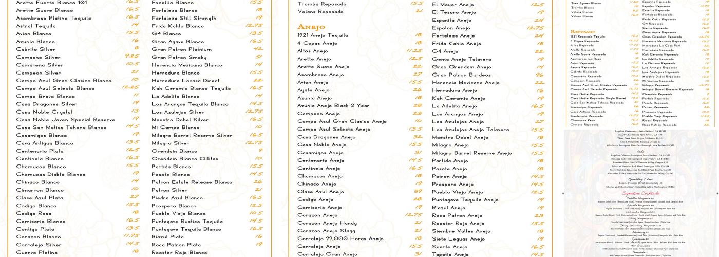 Ofrenda Menu