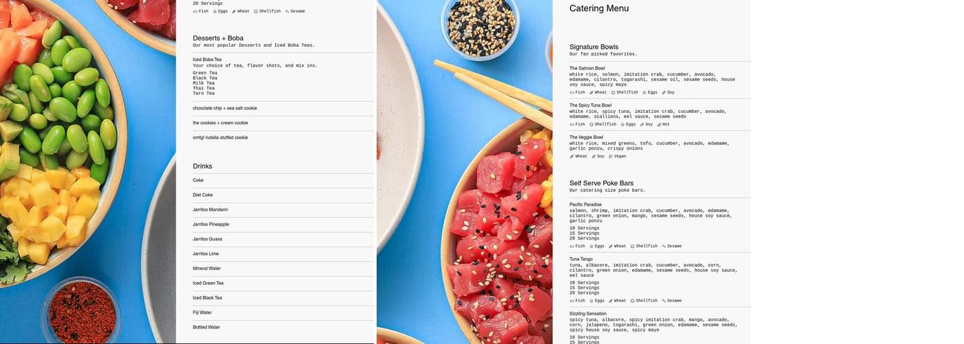 PokiTomik Menu