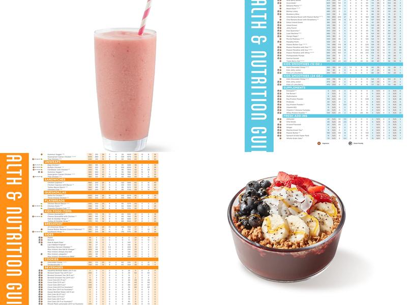 Tropical Smoothie Cafe Menu