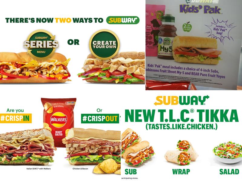 Subway Menu