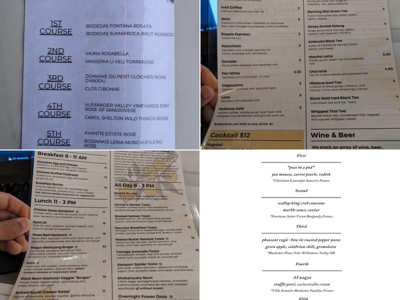 InGrano Bistro Bakery Menu