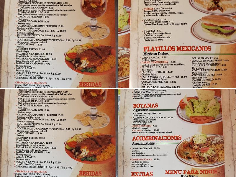 Taqueria Picazo Menu
