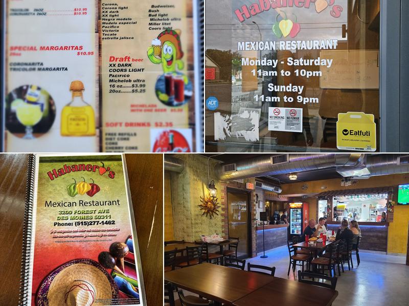 Habanero's Menu