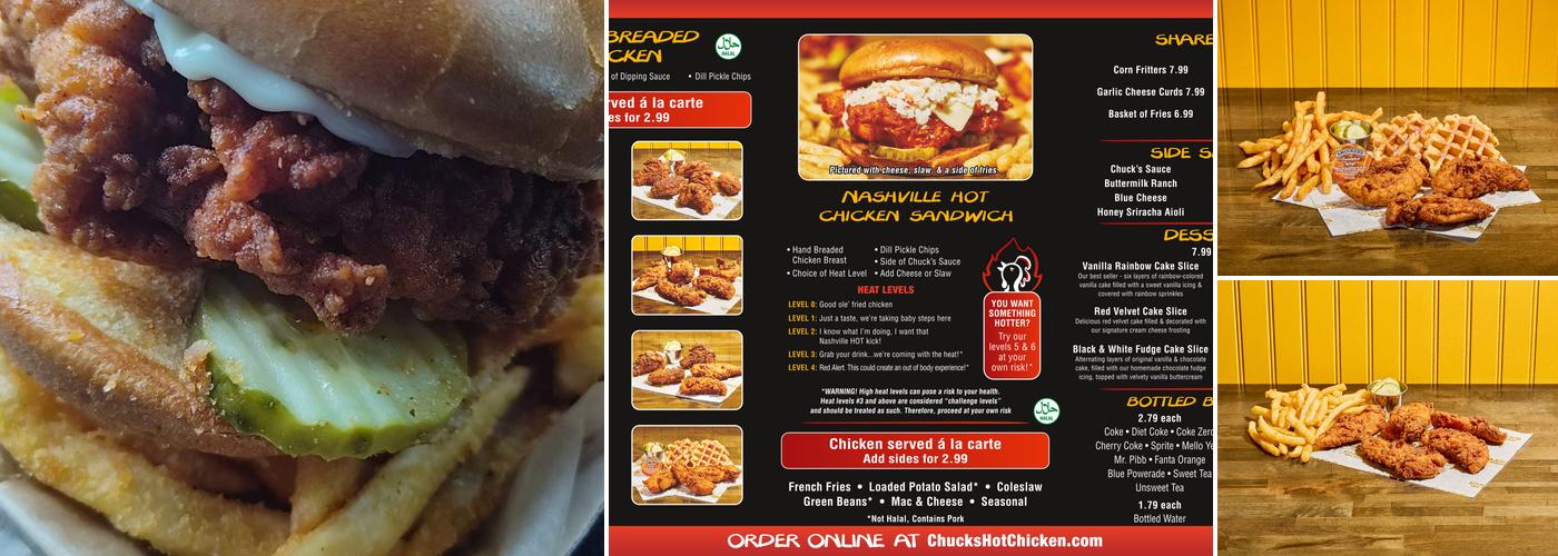 Chuck's Hot Chicken® Menu